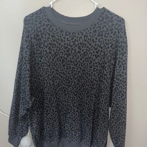 American Eagle Monochrome Cheetah Crewneck